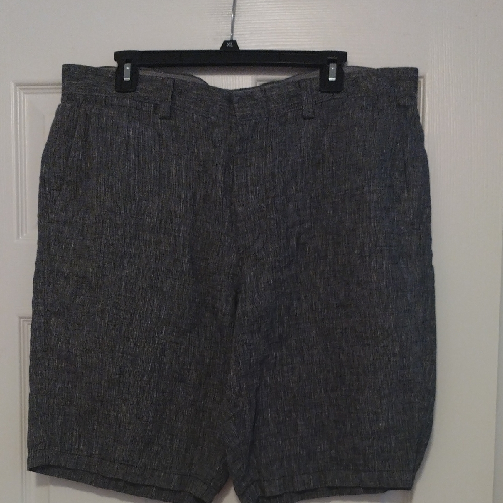 +J. Crew Black Flat Front 100% Linen Shorts Versatile Style